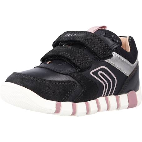 Baskets bébé fille en cuir Noir c9231 4 - vertbaudet enfant 