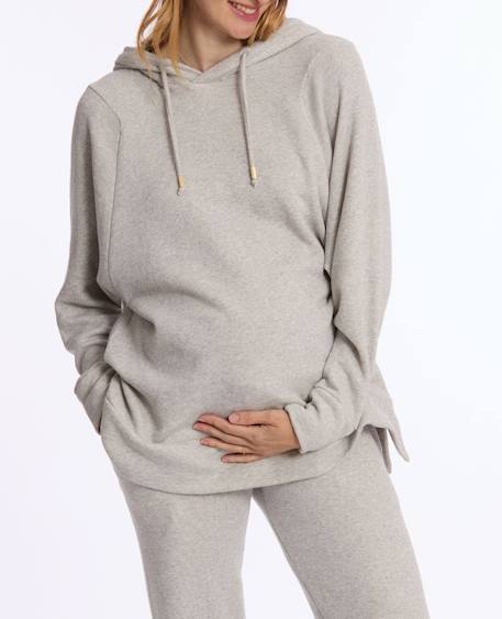 Sweat à capuche de grossesse et d'allaitement billie Gris 4 - vertbaudet enfant 