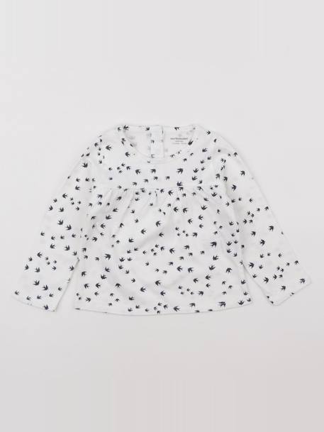 Tee-shirt - 12 mois Blanc, bleu 1 - vertbaudet enfant 