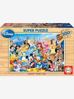 cadeaux-anniversaire-Puzzle bois 100 pièces Le monde merveilleux de Disney® EDUCA