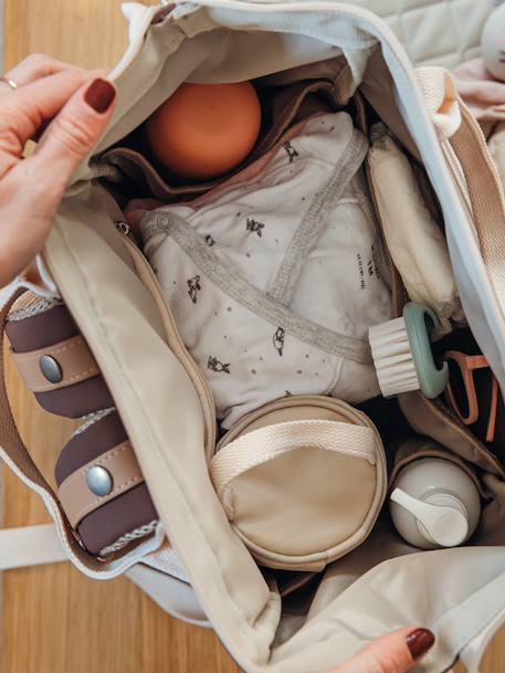 Sac à dos à langer Wellington beige chiné+Blue marine+Heather grey+marron+marron imprimé+vert sauge 24 - vertbaudet enfant 