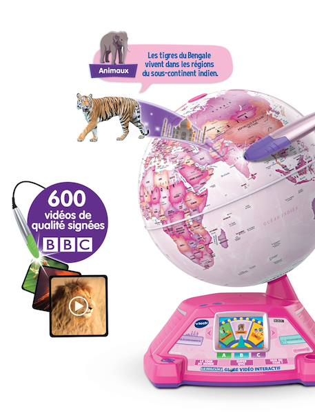 Genius XL - Globe vidéo interactif multicolore+rose 5 - vertbaudet enfant 
