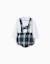 Ensemble body + short à carreaux b&s Bleu foncé 1 - vertbaudet enfant 