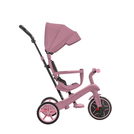 Tricycle explorer 4en1 évolutif essential Rose berry+Vert pistache 6 - vertbaudet enfant 