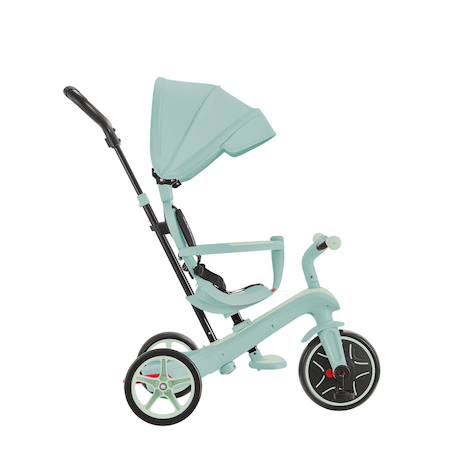 Tricycle explorer 4en1 évolutif essential Rose berry+Vert pistache 12 - vertbaudet enfant 