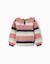 Pull en maille à rayures Rose 2 - vertbaudet enfant 