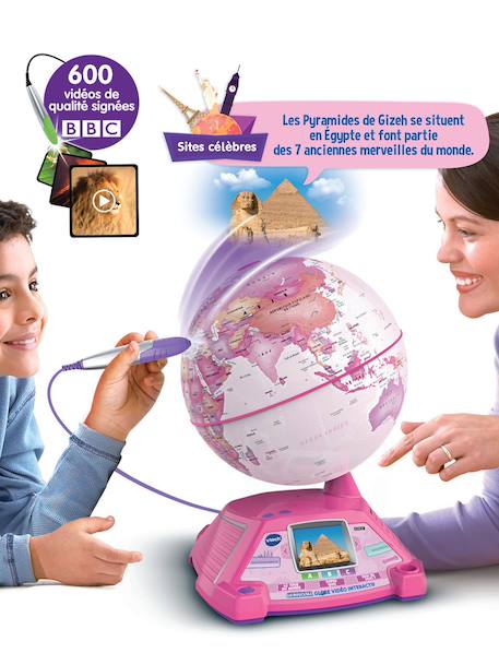 Genius XL - Globe vidéo interactif multicolore+rose 4 - vertbaudet enfant 