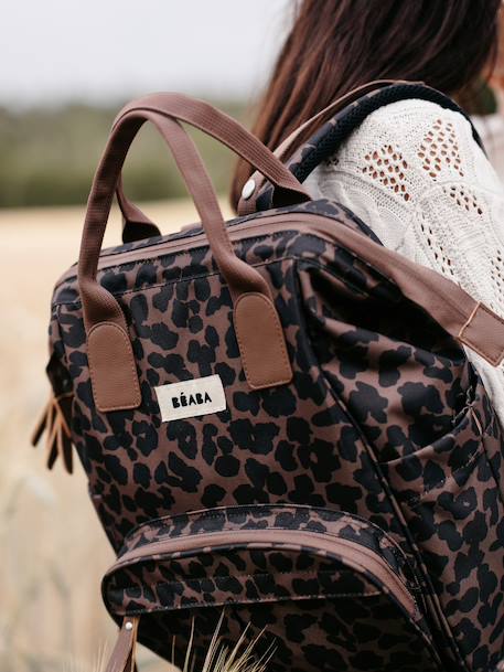 Sac à dos à langer Wellington beige chiné+Blue marine+Heather grey+marron+marron imprimé+vert sauge 27 - vertbaudet enfant 