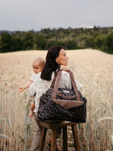 Sac à langer Sydney II beige imprimé+marron imprimé+vert sauge 5 - vertbaudet enfant 