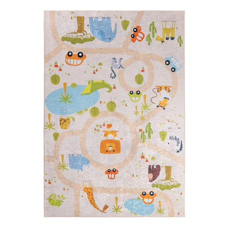 Tapis enfant lyn11 gps très doux Ecru 6 - vertbaudet enfant 