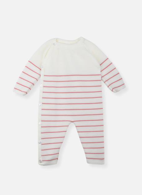 Combinaison bébé marinière Ecru rayé marine+Ecru rayé marine + coquelicot+Ecru rayé marine+curry+Ecru rayée pétunia+Marine rayé écru+Pétunia rayé écru 14 - vertbaudet enfant 