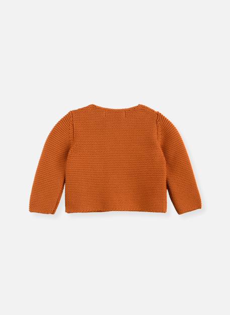 Cardigan bébé en coton biologique Citrouille (marsala)+Corail+Farine+Moutarde+Rose petunia 3 - vertbaudet enfant 