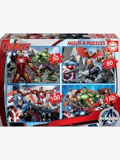 Jouet-Jeux éducatifs-Lot de 4 puzzles progressifs 50 à 150 pièces Multi 4 Marvel® Avengers EDUCA