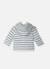 Manteau bébé à capuche en tricot Curry+Ecru rayé marine+Marine rayé écru+Pétunia 6 - vertbaudet enfant 