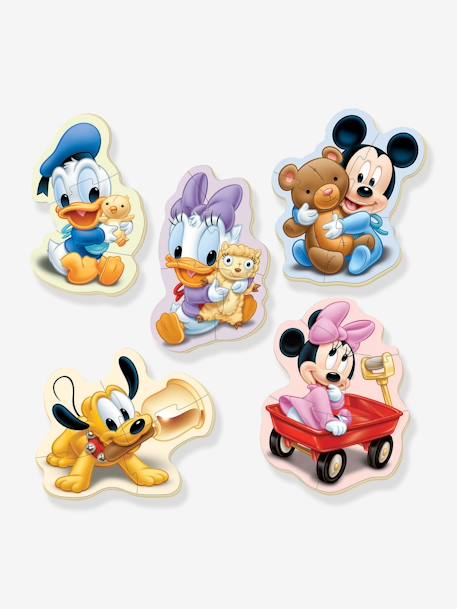 Lot de 5 puzzles progressifs 3 à 5 pièces Disney® Mickey EDUCA bleu 2 - vertbaudet enfant 