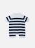 Combi-short bébé marinière Écru/marine+Écru/rose misty 3 - vertbaudet enfant 