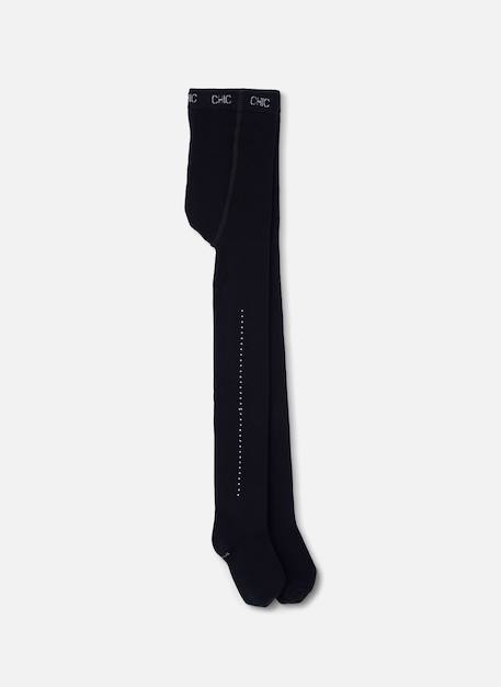 Collants fille avec strass Noir 1 - vertbaudet enfant 