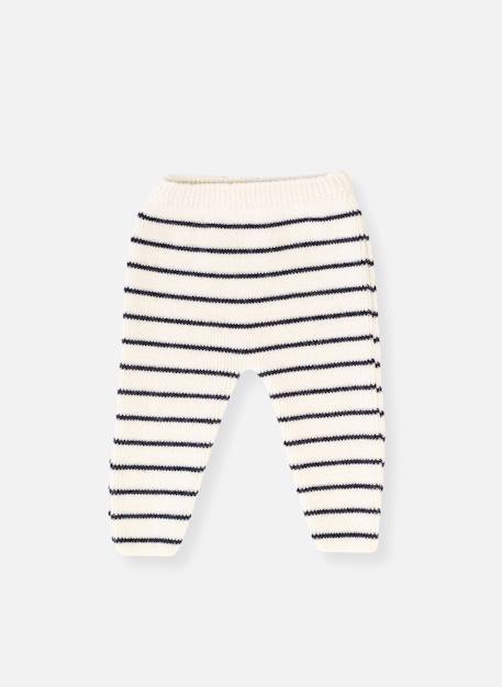 Pantalon bébé petits marins Blanc+Bleu clair+Ecru+Ecru rayé bleu marine+Marine+Rose perle 9 - vertbaudet enfant 