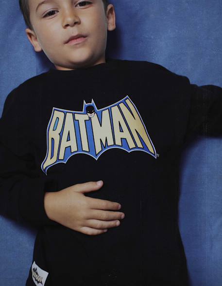 T-shirt en coton à manches longues avec imprimés batman Noir 1 - vertbaudet enfant 
