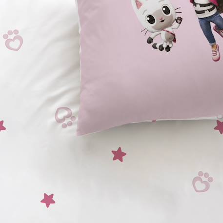 Parure de lit imprimée 100% coton, gabby et la maison magique tendresse Rose 2 - vertbaudet enfant 