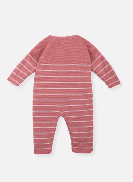 Combinaison bébé marinière Ecru rayé marine+Ecru rayé marine + coquelicot+Ecru rayé marine+curry+Ecru rayée pétunia+Marine rayé écru+Pétunia rayé écru 25 - vertbaudet enfant 