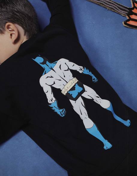 T-shirt en coton à manches longues avec imprimés batman Noir 2 - vertbaudet enfant 