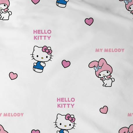 Parure de lit imprimée 100% coton, hello kitty classic Rose 6 - vertbaudet enfant 