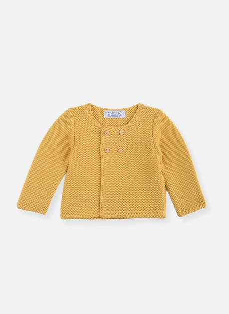Cardigan bébé en coton biologique Citrouille (marsala)+Corail+Farine+Moutarde+Rose petunia 9 - vertbaudet enfant 