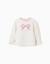 Pull en maille avec nœud jacquard Blanc 1 - vertbaudet enfant 