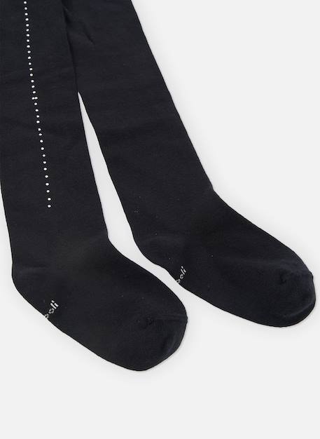 Collants fille avec strass Noir 2 - vertbaudet enfant 