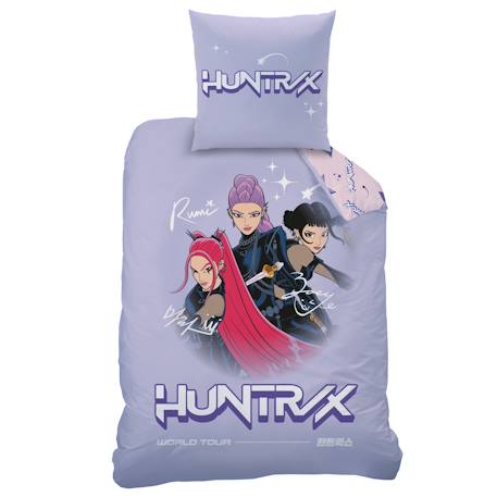 Parure de lit imprimée 100% coton, kpop demon hunters slaypop Rose 3 - vertbaudet enfant 