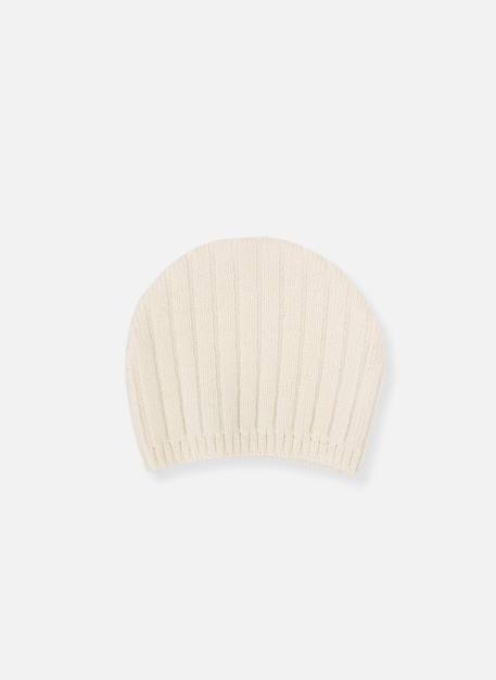 Bonnet bébé rétro Bleu clair+Écru+Rose perle 4 - vertbaudet enfant 