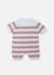 Combi-short bébé marinière Écru/marine+Écru/rose misty 5 - vertbaudet enfant 