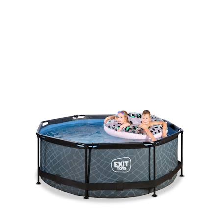 Piscine ø244x76cm avec pompe filtrante Gris 4 - vertbaudet enfant 