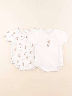 Seconde main-Garçon-Lot de 2 bodies en coton - 9 mois