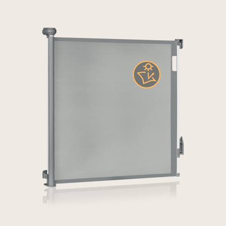 Barrière de sécurité rétractable thea jusqu’à 140 cm sans seuil Black onyx+Grey concrete+White 12 - vertbaudet enfant 