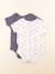 Lot de 2 bodies en coton - 12 mois Blanc, bleu 1 - vertbaudet enfant 