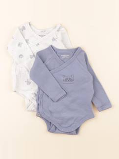 Seconde main-Garçon-Lot de 2 bodies en coton - 3 mois