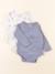 Lot de 2 bodies en coton - 3 mois Blanc, bleu 1 - vertbaudet enfant 