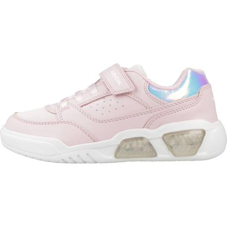 Baskets enfant fille Blanc c0761+Rose c8w1z 8 - vertbaudet enfant 