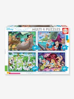 cadeaux-anniversaire-Jouet-Jeux éducatifs-Lot de 4 puzzles progressifs 50 à 150 pièces Multi 4 Classiques Disney® EDUCA