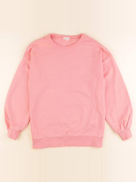 Sweat imprimé au dos - 10 ans Rose 1 - vertbaudet enfant 