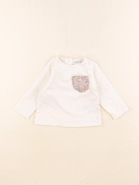 Tee-shirt - 6 mois Beige 1 - vertbaudet enfant 