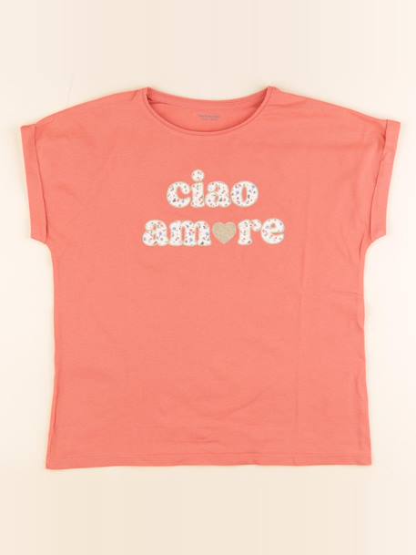Tee-shirt - 12 ans Orange 1 - vertbaudet enfant 