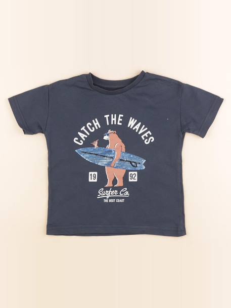 Tee-shirt - 3 ans Bleu 1 - vertbaudet enfant 