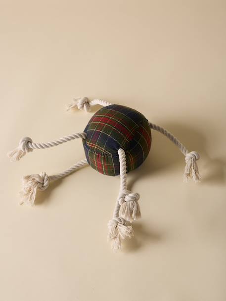 Balle pour chien motif tartan - collection fine truffe Carreaux ecossais vert 1 - vertbaudet enfant 