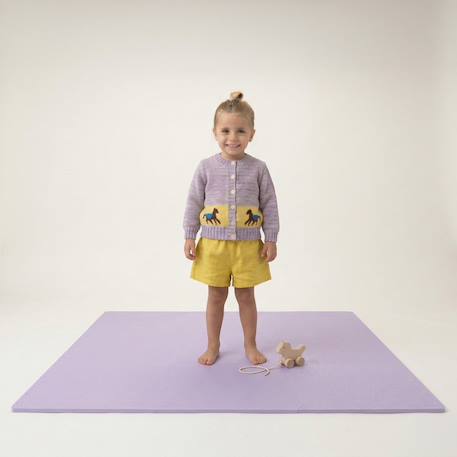 Tapis de Jeu Bébé et Enfant Classique Beige Clair+Bleu ardoise+Gris clair+Lilac+Rose+Vert 18 - vertbaudet enfant 