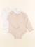 Lot de 2 bodies en coton - 36 mois Blanc, rose 1 - vertbaudet enfant 