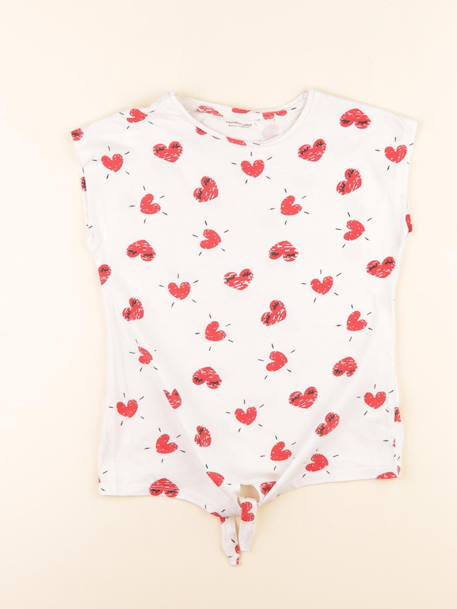Tee-shirt - 8 ans Blanc, rouge 1 - vertbaudet enfant 