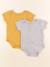 Lot de 2 bodies en coton - 18 mois Gris, jaune 1 - vertbaudet enfant 